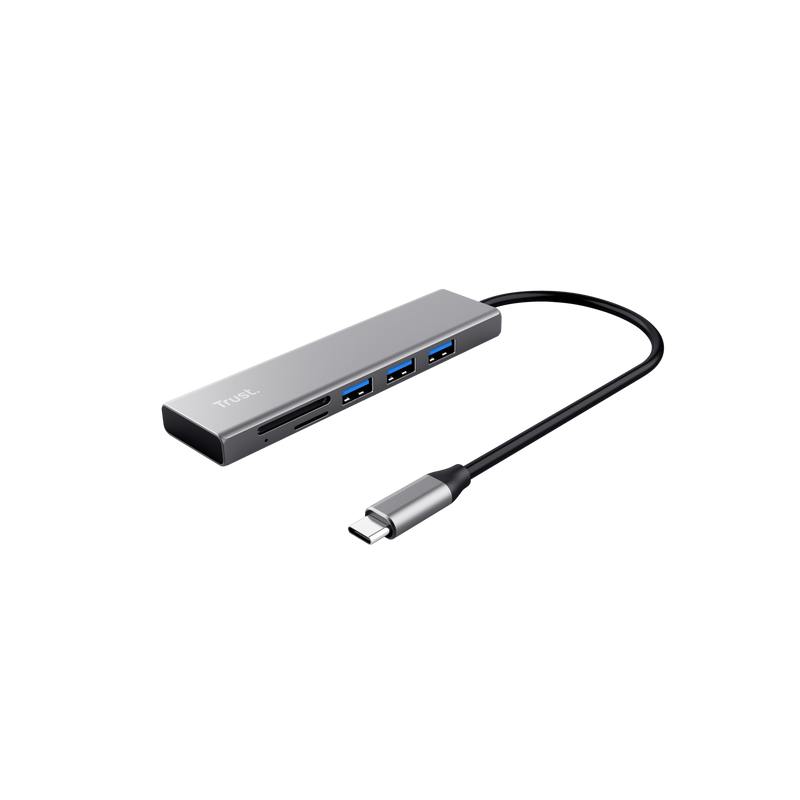 Hub Trust Halyx Fast USB‑C con lector SD/microSD Hub Trust Halyx Fast USB‑C con lector SD/microSD